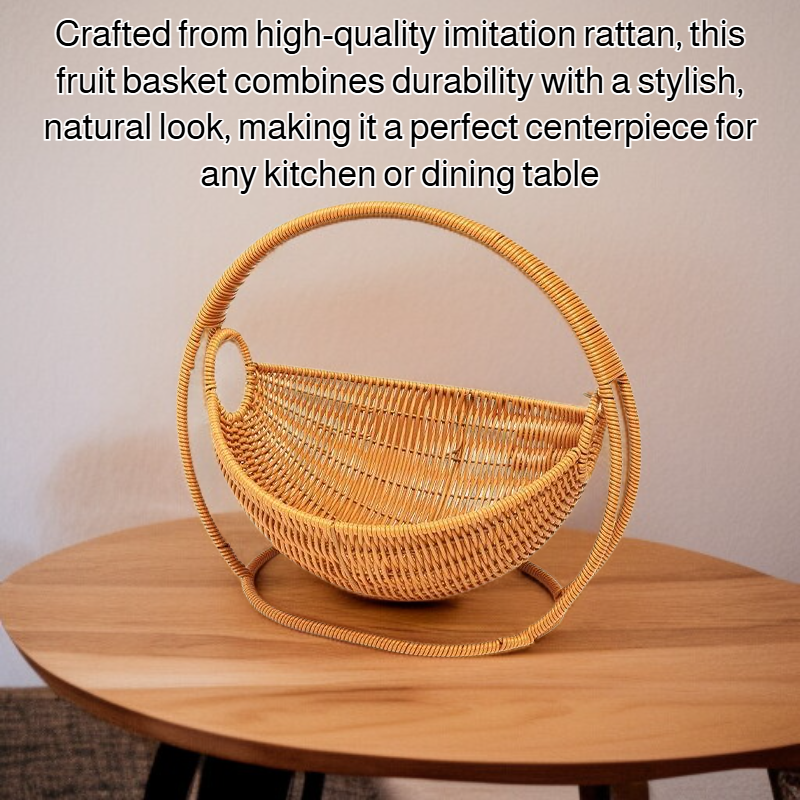 Imitation rattan fruit basket