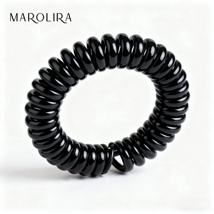 Jednoduchá jarní gumička do vlasů v balení 10 kusů