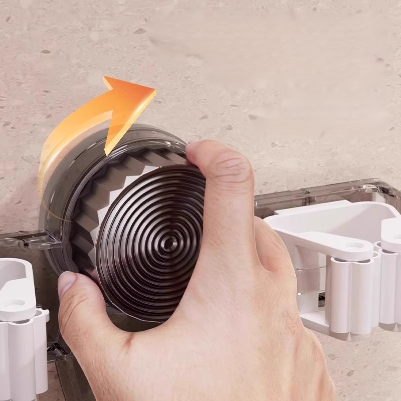 牆面收納吸盤拖把夾