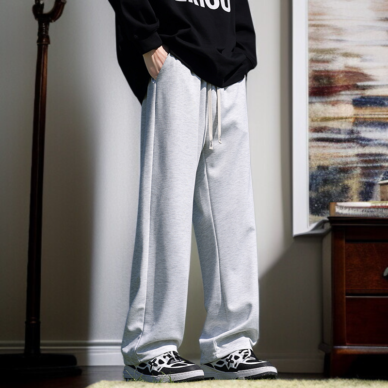 남자 봄가을 와이드 일자 트레이닝 팬츠 일자 팬츠