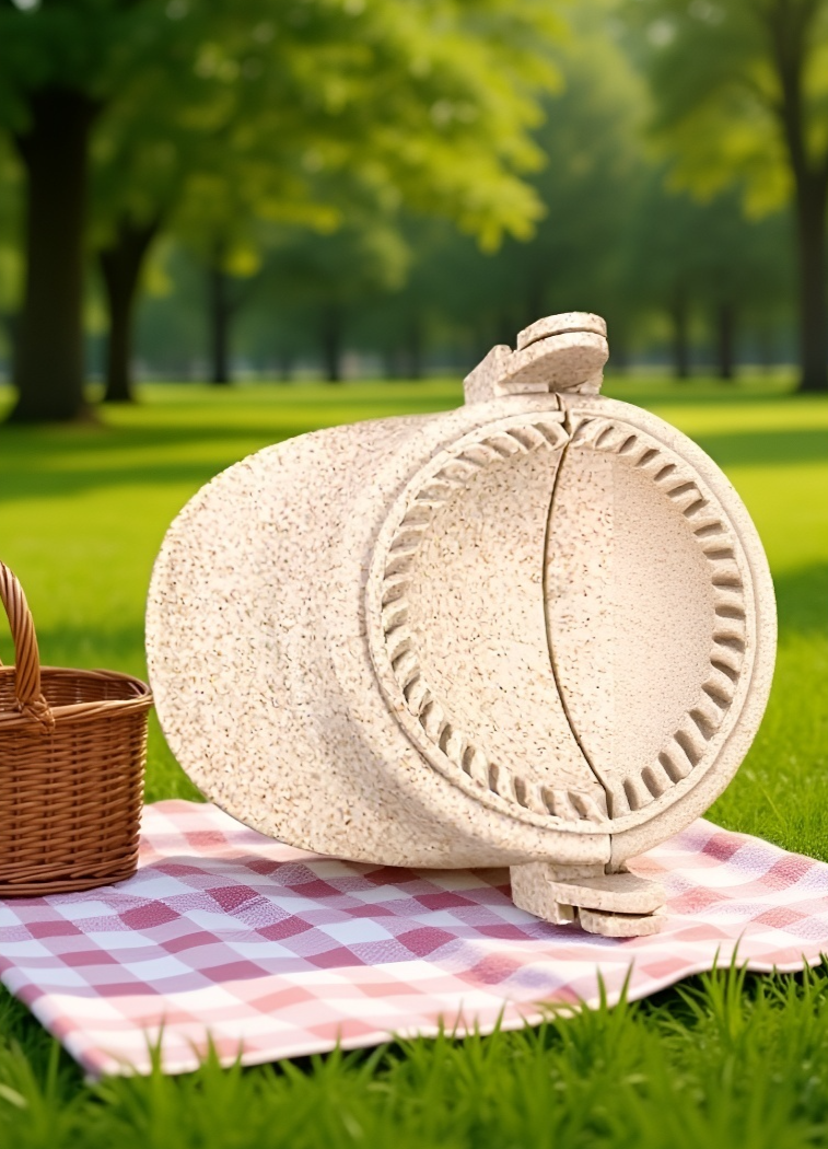 Molde ecológico para empanadillas con diseño de flor