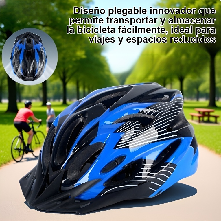 Bicicleta plegable para ciclismo al aire libre con cabezal resistente a los golpes.