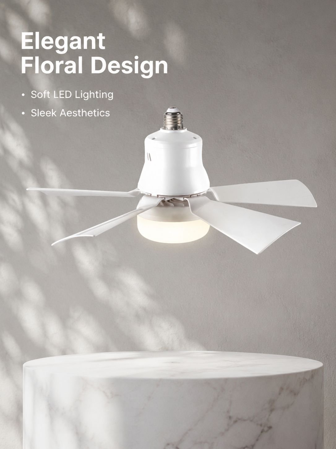 Bedroom Living Room Fan Light Fan Light Detachable Three Wind Speed Home Ceiling
