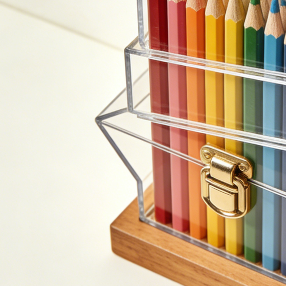 鮮やかな発色の色鉛筆3本