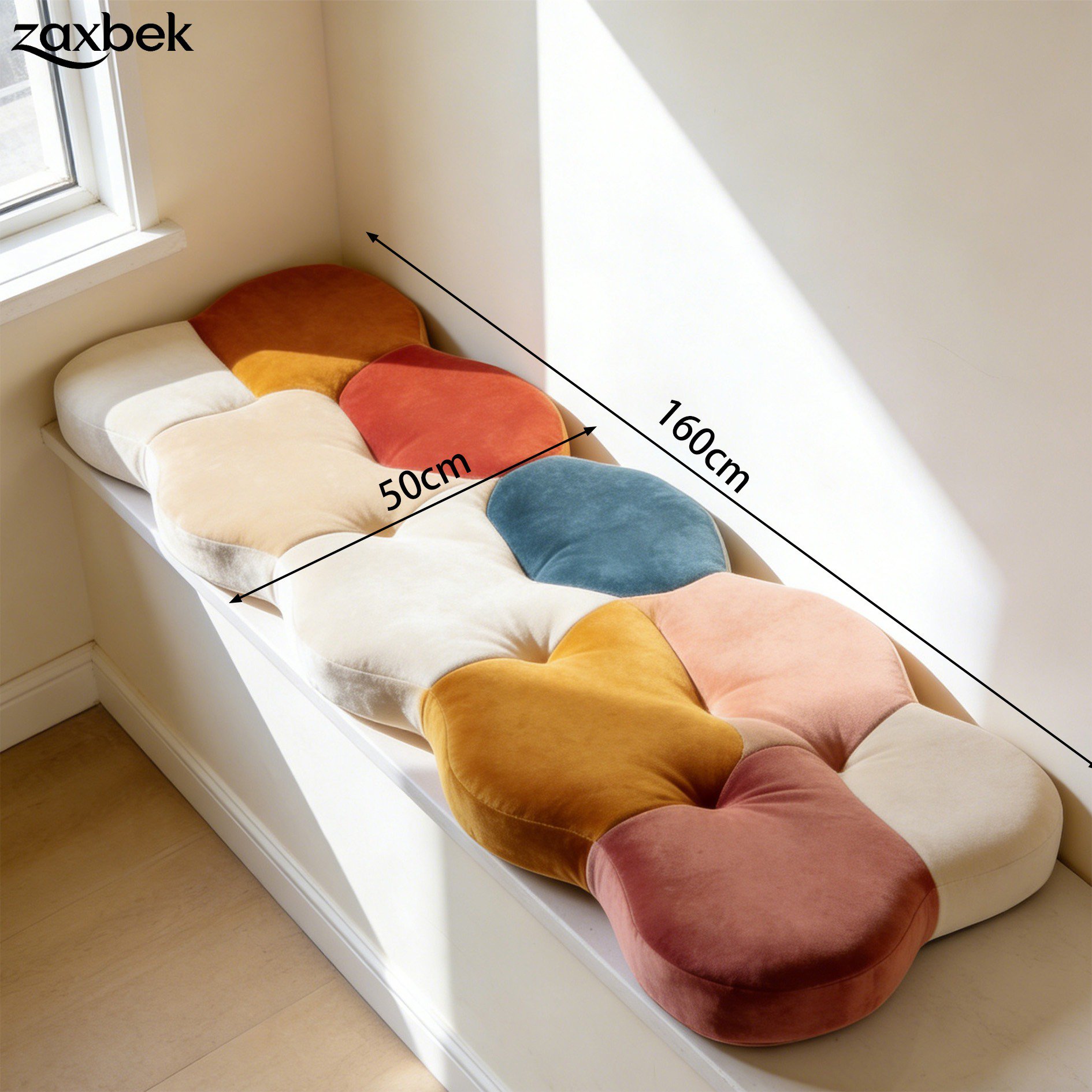 舒適耐用的飄窗墊細節特寫