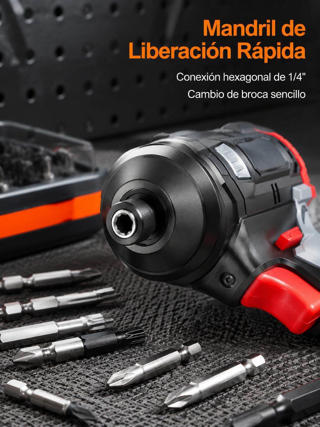 Taladro portátil ergonómico para bricolaje