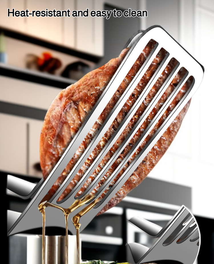 Durable stainless steel grilling tongs for BBQ