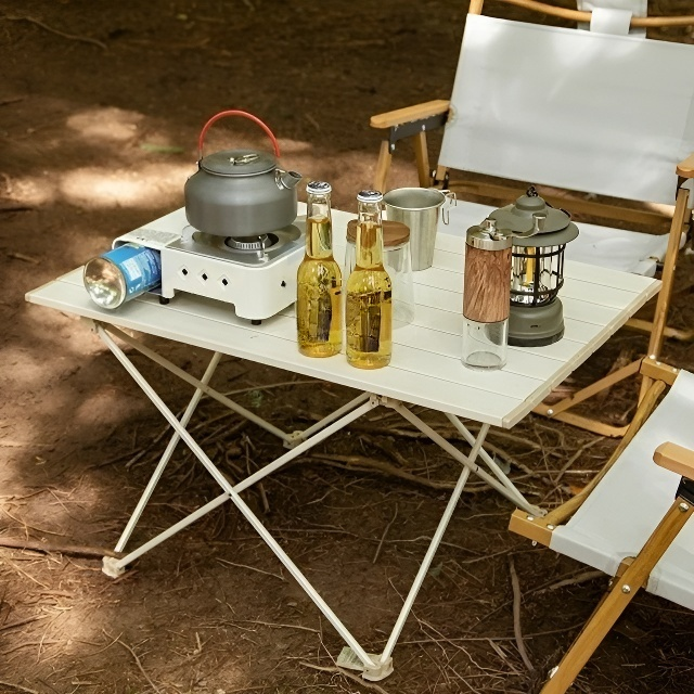 야외 접이식 휴대용 캠핑용 에그롤 테이블