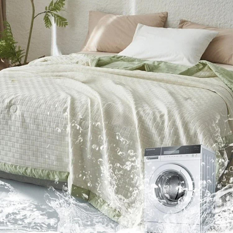 Cool and comfortable summer essential waffle blanket