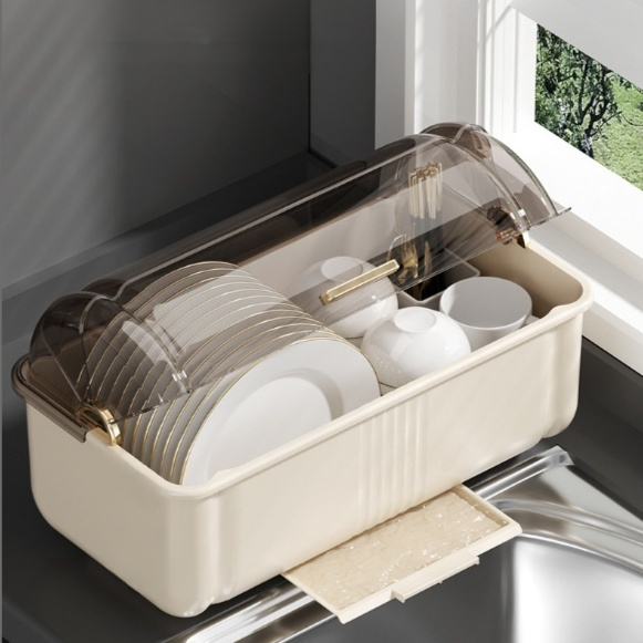 廚房多功能碗盤收納盒