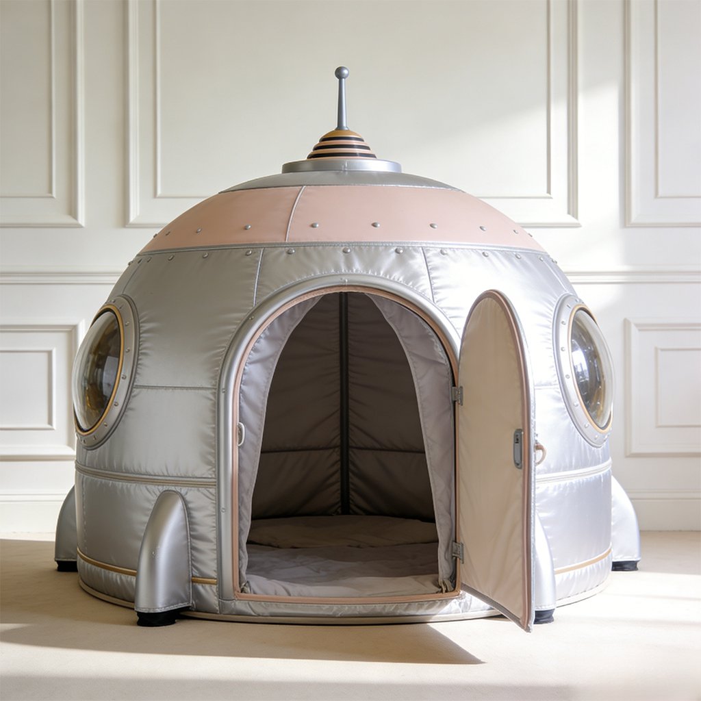 Niños jugando dentro de tienda de campaña de juegos para interiores