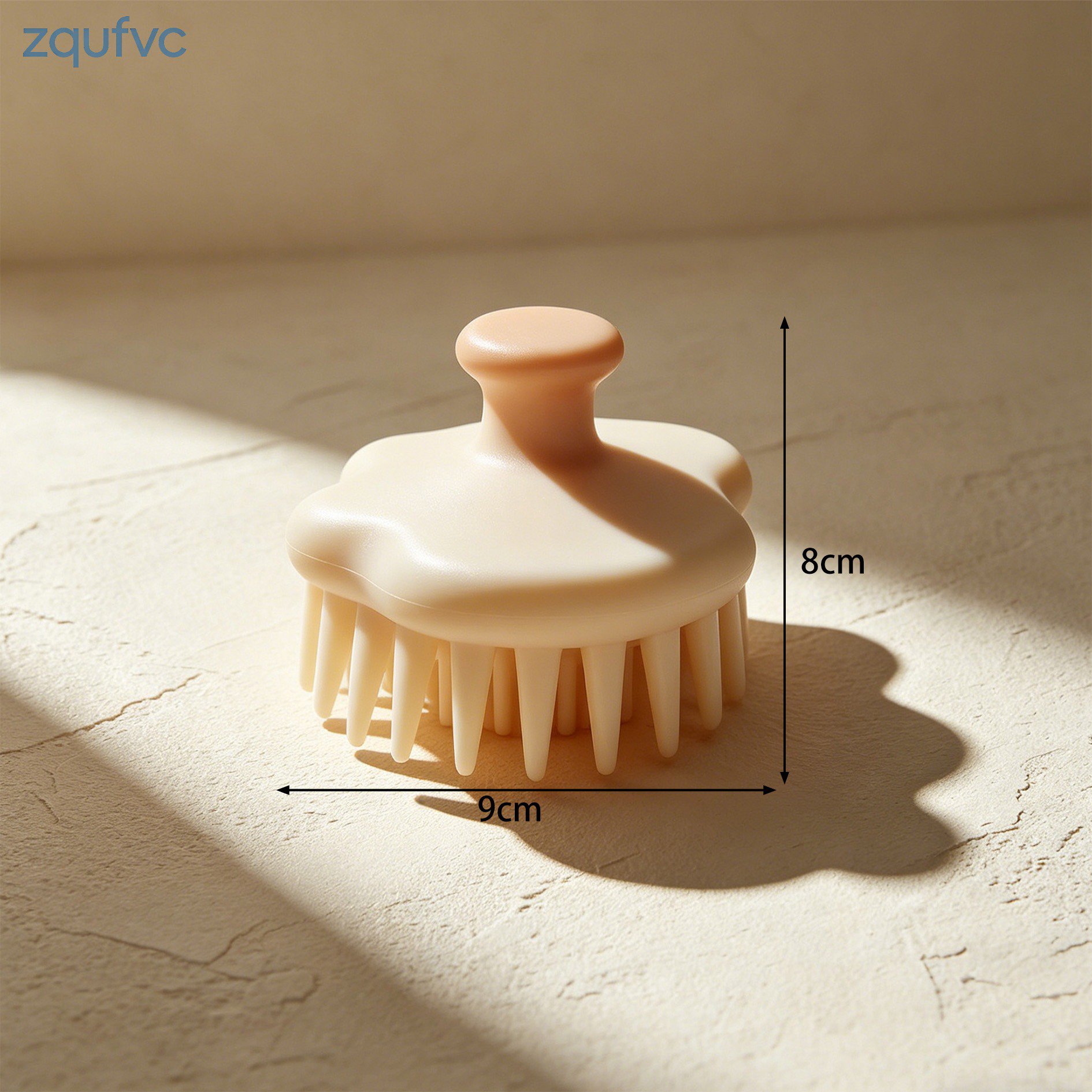 Shampoo brush for gentle scalp exfoliation