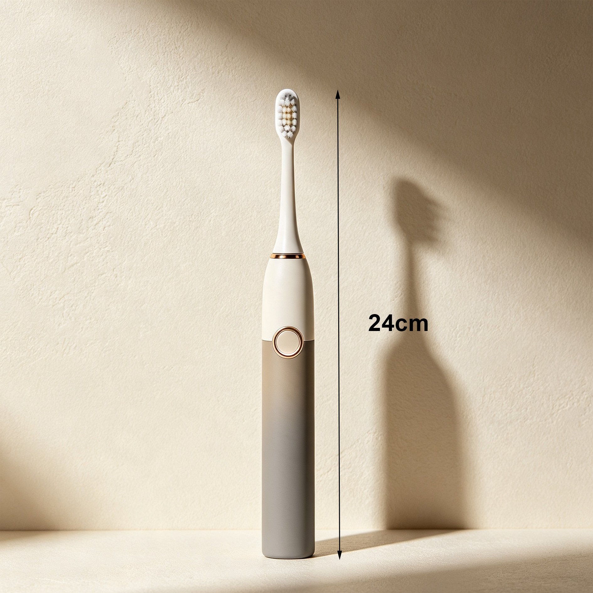 User brushing teeth with Gradient Electric Toothbrush