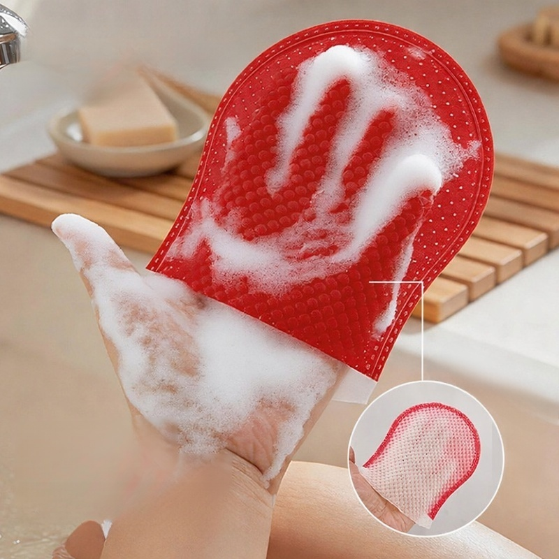 JMY-Skin-Softening & Cleansing Dual-Effect Exfoliating Bath Towel
