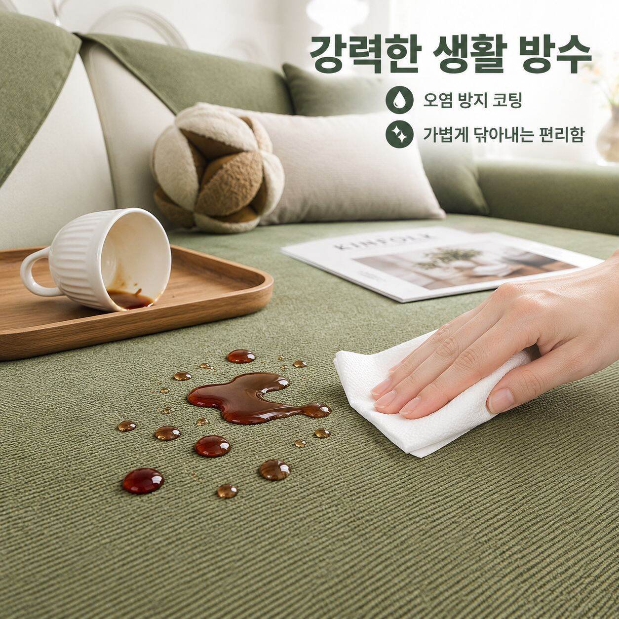 방수 방뇨 애완동물 소파패드 사계절 사용 고양이 스크래치 방지 세척 용이