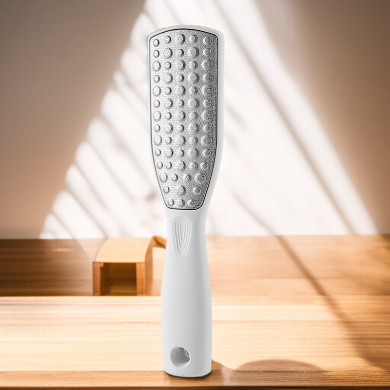 مكشطة قدم مزدوجة الجوانب من الفولاذ المقاوم للصدأ