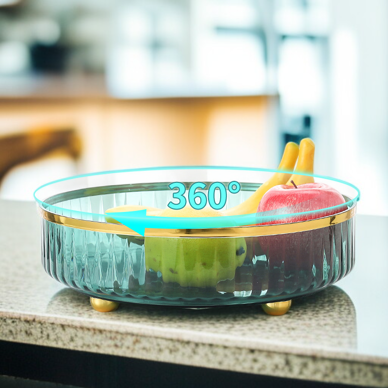 Food-Grade Rotating Organizer Multifunctional Desktop Organizer Kitchen Pet Storage