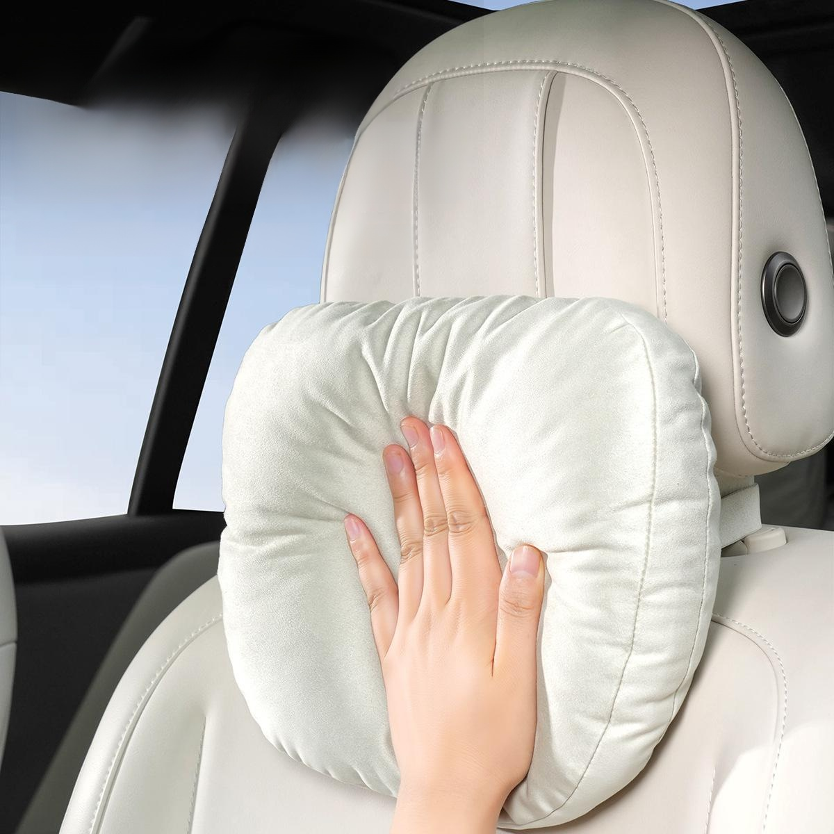 Universal Suede Car Headrest