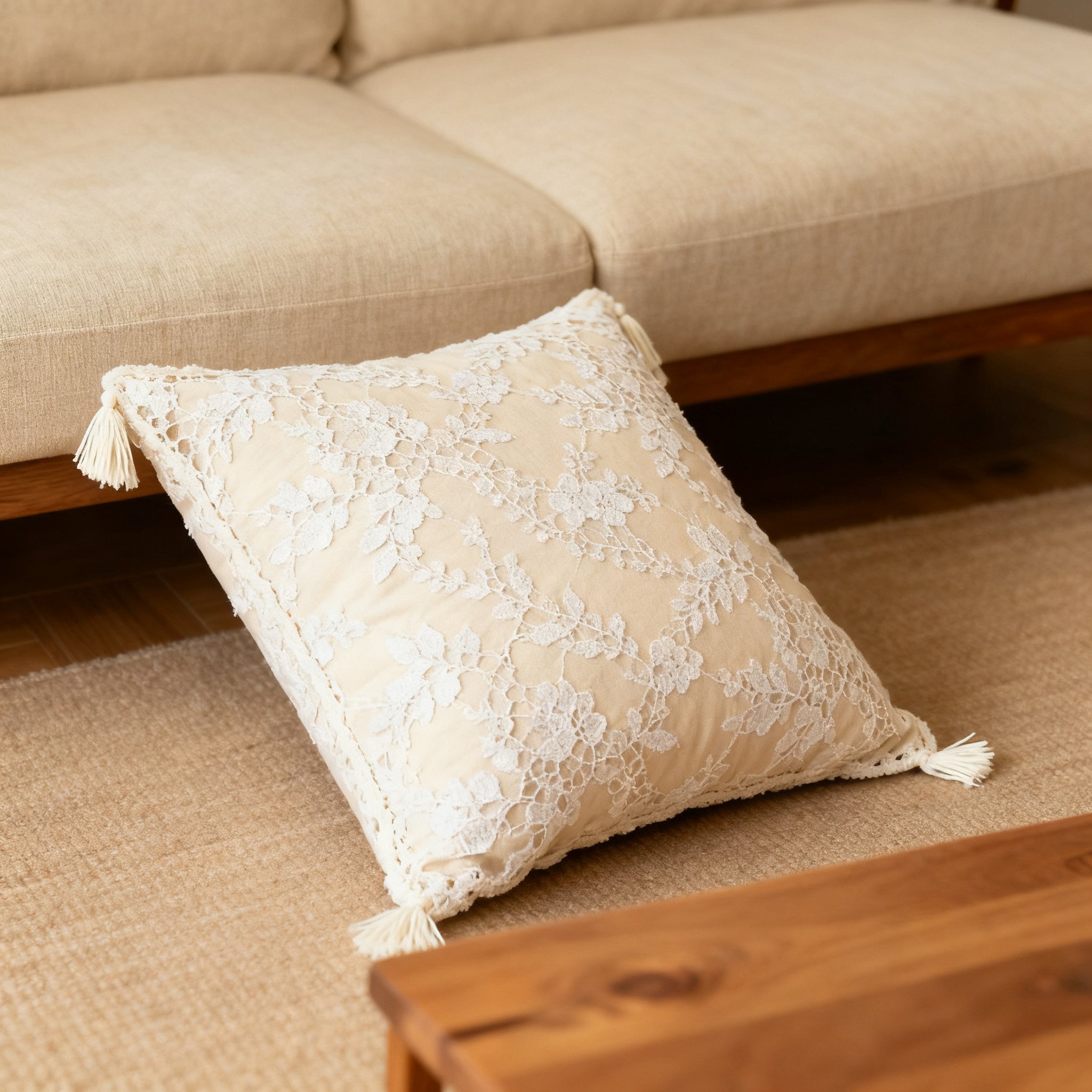 หมอนอิงประดับผ้าไหมม้งดีไซน์สวย (ชุด 4 ใบ)