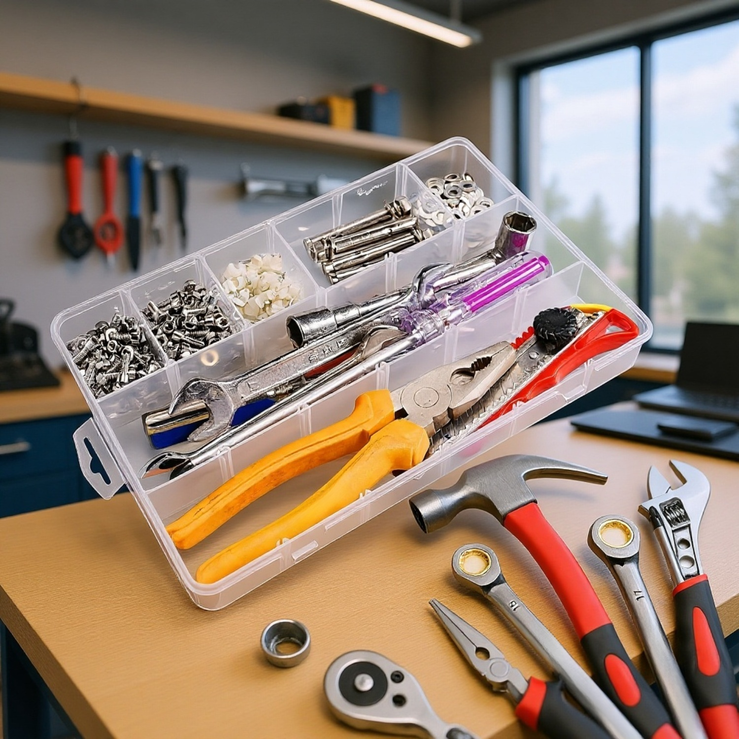 多機能な仕切りのある収納パッケージ