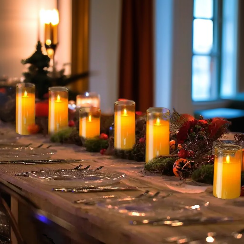 揺れる電気キャンドルムードライト 記念日用