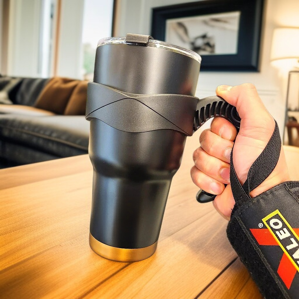  كوب قهوة للسيارة من الفولاذ المقاوم للصدأ 304 سعة كبيرة، مقاوم للانسكاب ومناسب للمشروبات الباردة