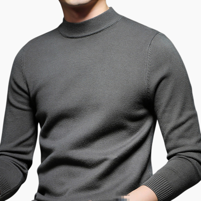 남자 반폴라 긴팔 니트 기모 이너 니트 남자 니트 긴팔 기모 반폴라 니트