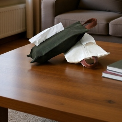 ティッシュカバー 吊り下げ  【生活感を隠す北欧風】 ティッシュケース 壁掛け キャンバス 平置き 2way 車用 キッチン 洗面所 省スペース 新生活 おしゃれ