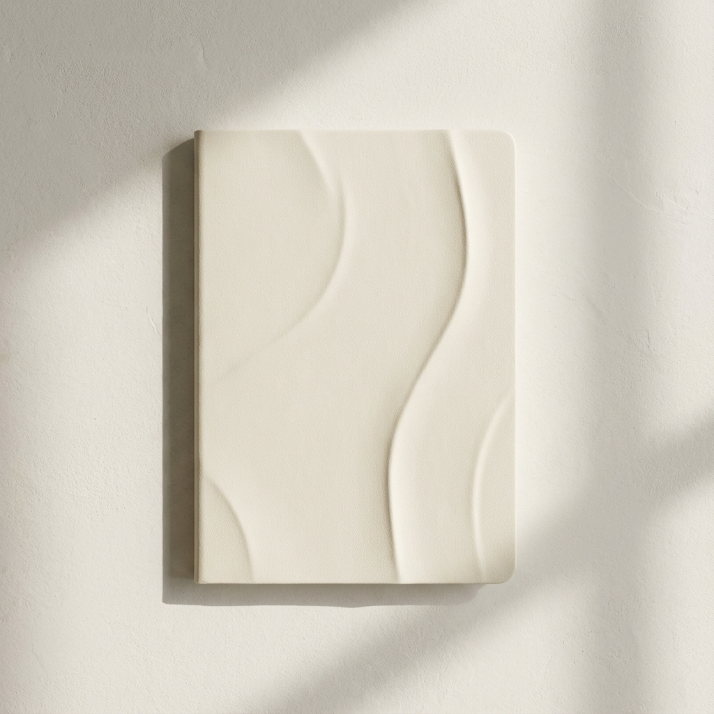 シンプルな紙のノート表紙画像