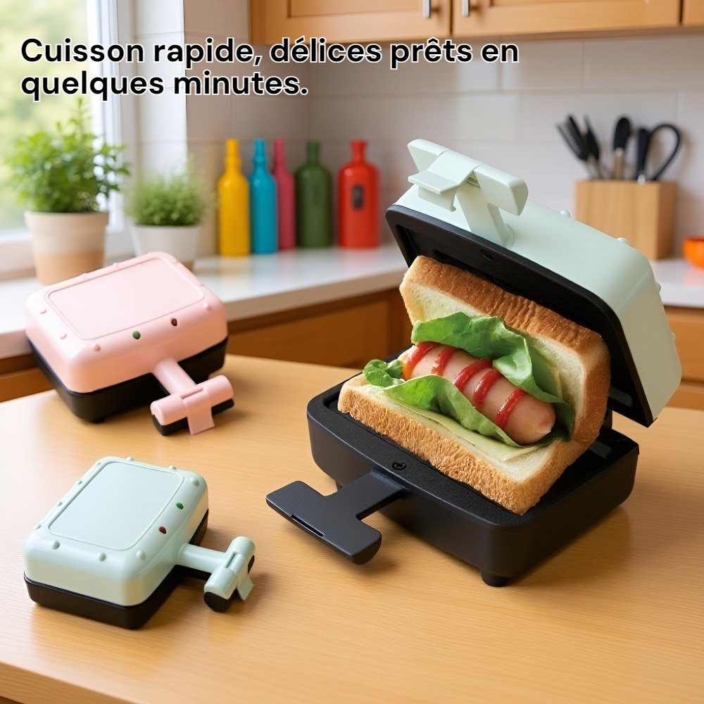 Appareil multifonction petit-déjeuner pour la maison - Machine à sandwichs