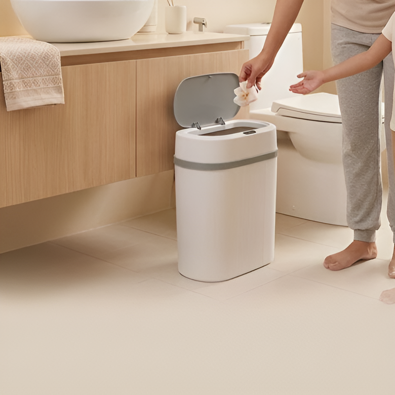 ถังขยะอัตโนมัติสำหรับช่องว่างในห้องน้ำแบบสมาร์ท
