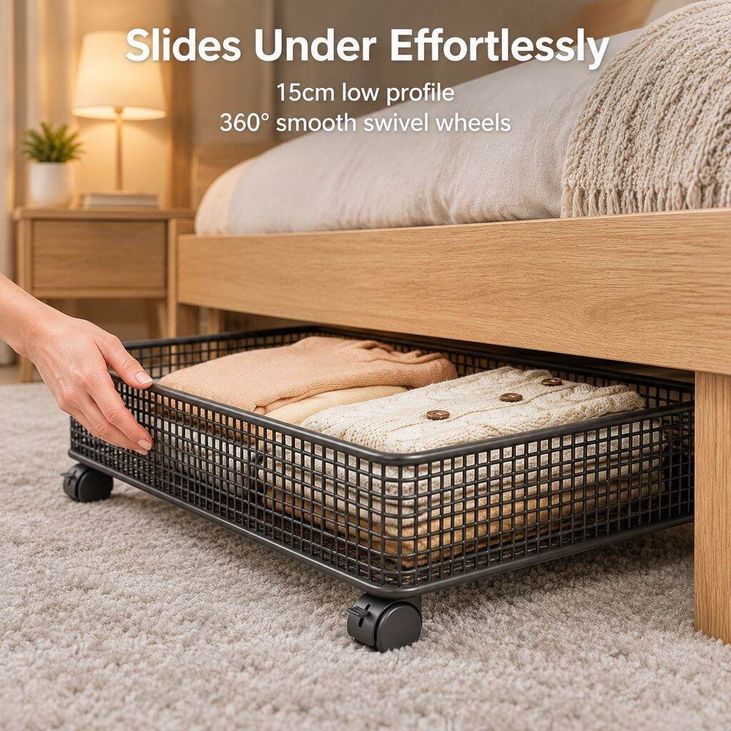 Wheeled Under-Bed Storage Box