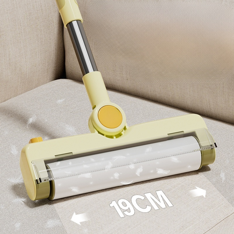 Large Lint Roller with Long Handle for Clothes, Bed, Floor & Hair Removal