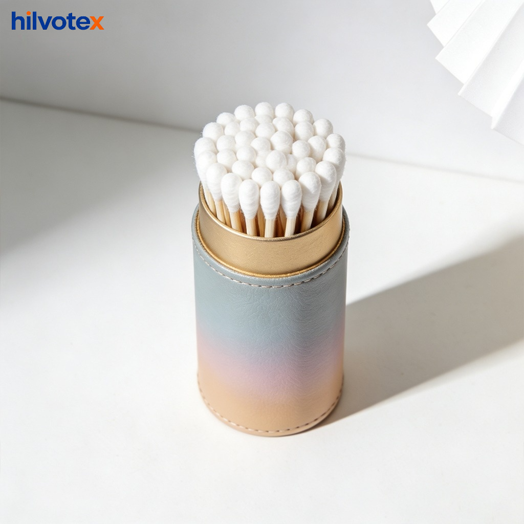 Leather Portable Cotton Swab Holder (5-pack)