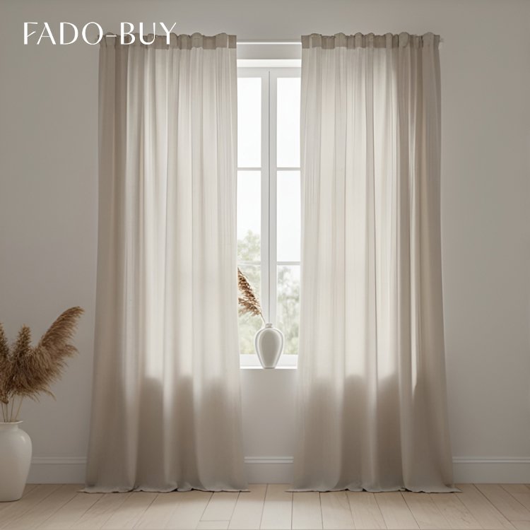 부드럽고 통기성이 좋은 커튼