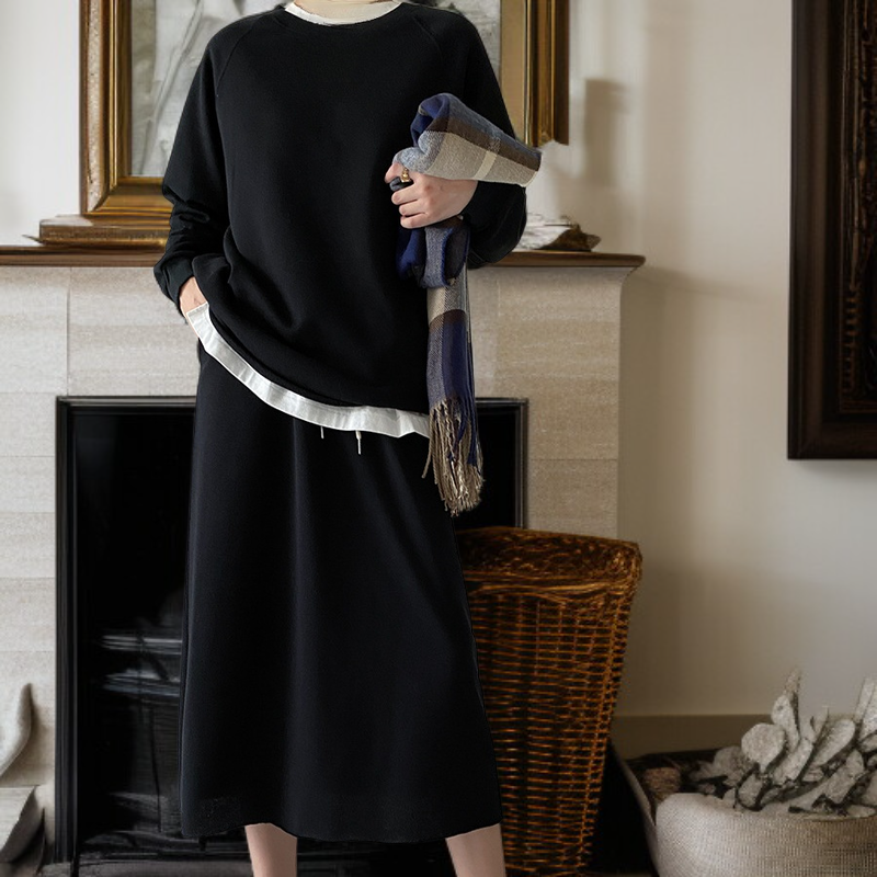 مجموعة تنورة وسترة SN2003 الحصرية للنساء لإطلالة عملية أنيقة