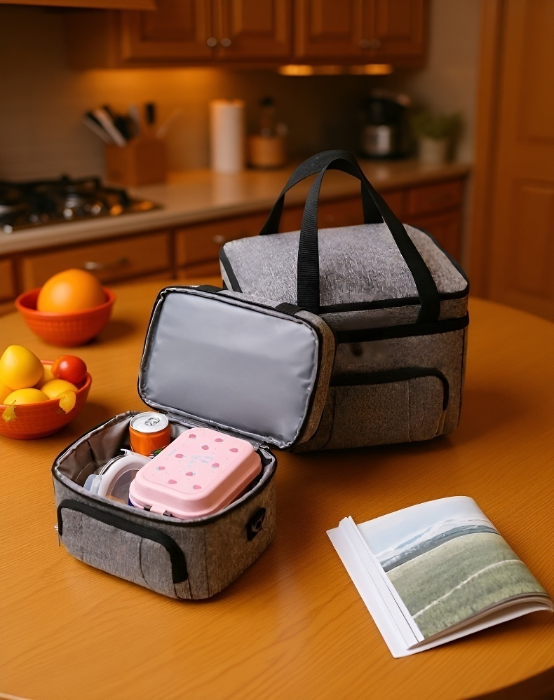 Cierre reforzado de la bolsa de picnic con aislamiento