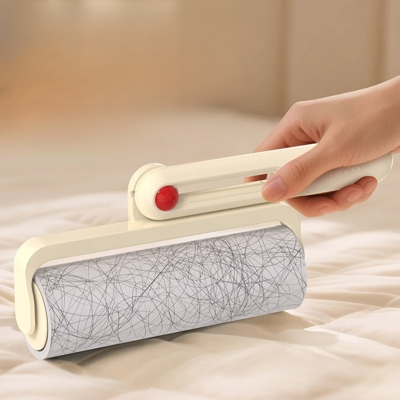 可摺疊粘毛滾筒替換卷紙