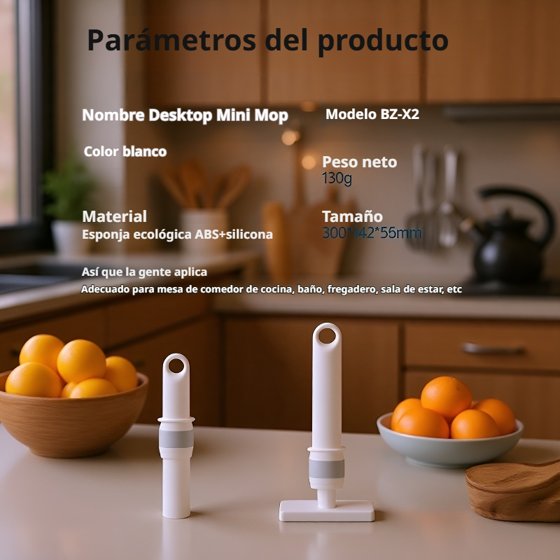 Fregona portátil pequeña, limpieza fácil sin lavar a mano