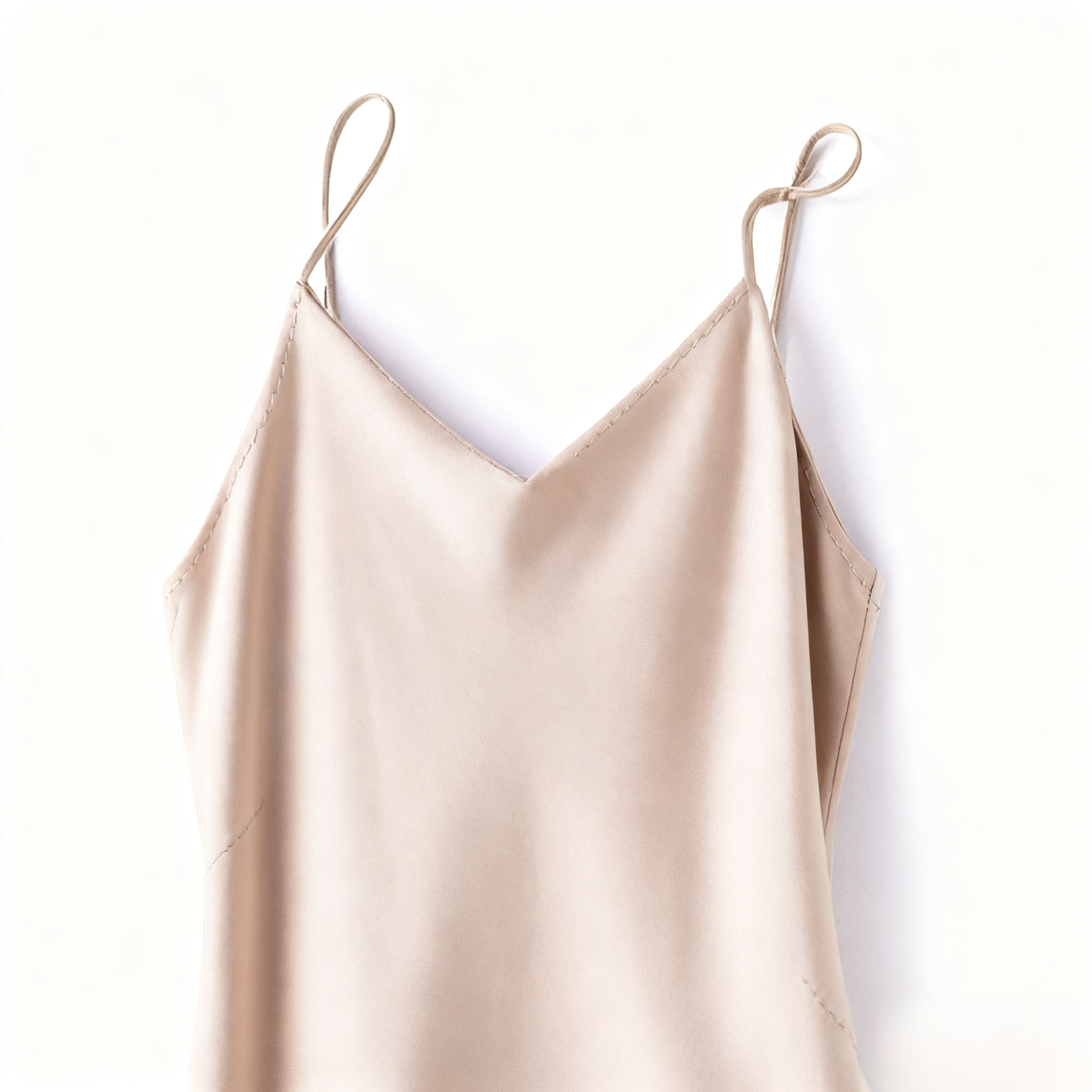 無地ベースのシンプルなスリップドレス