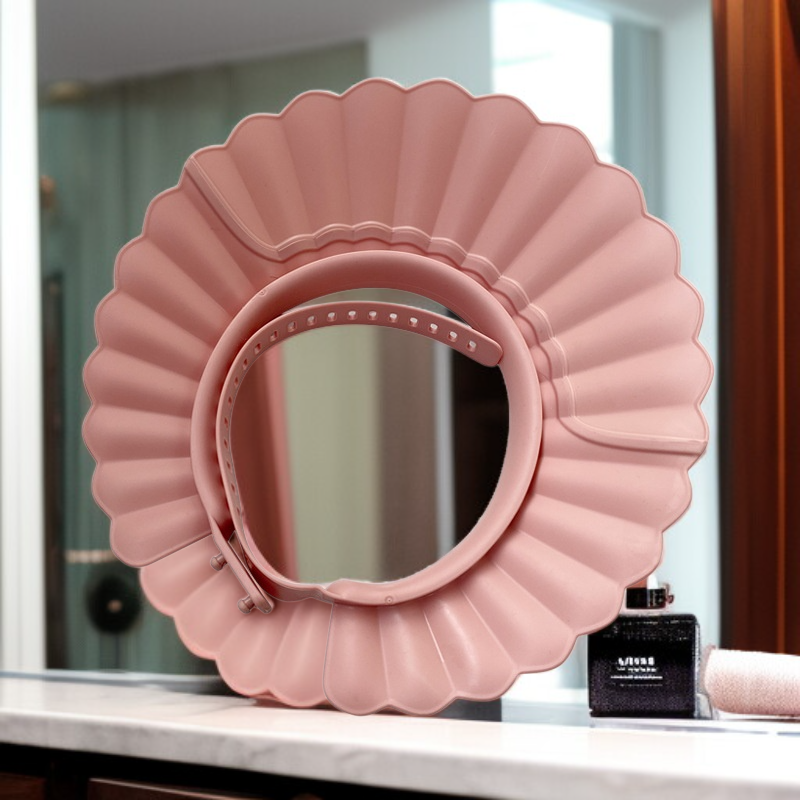 Kinder-Shampoo-Kappe Origami wasserdichte Gehörschutz-Shampoo-Kappe 22 verstellbare Schnalle Shampoo