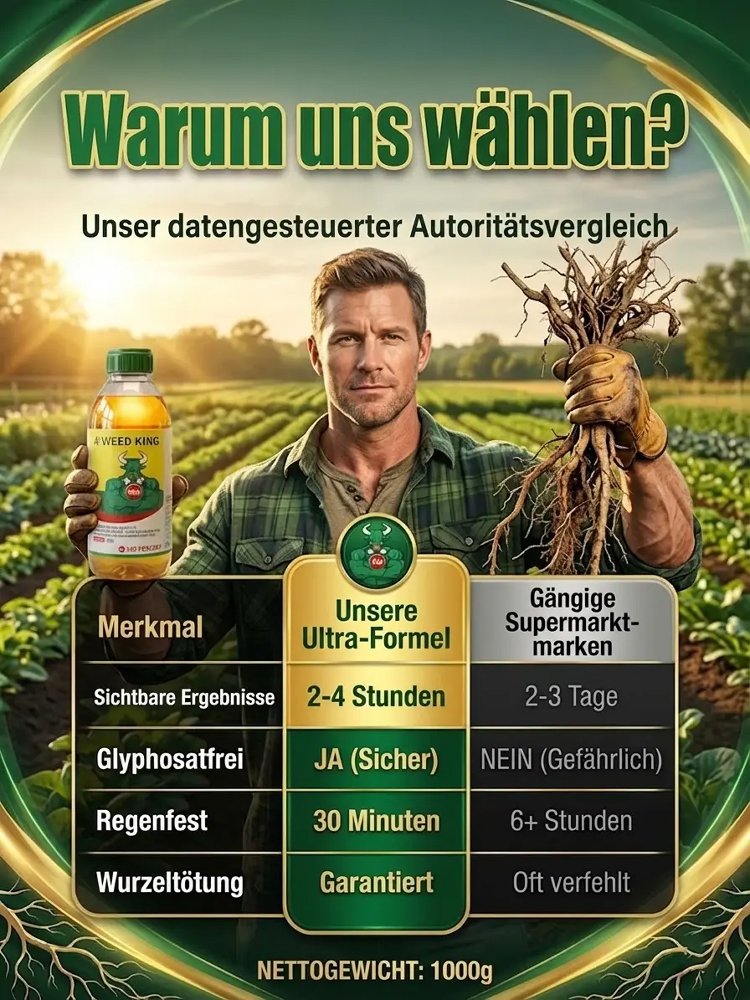 【BVL & TÜV Getestet】Hohenheim Premium Bio-Unkrautvernichter✨3 Jahre dauerhaft unkrautfrei