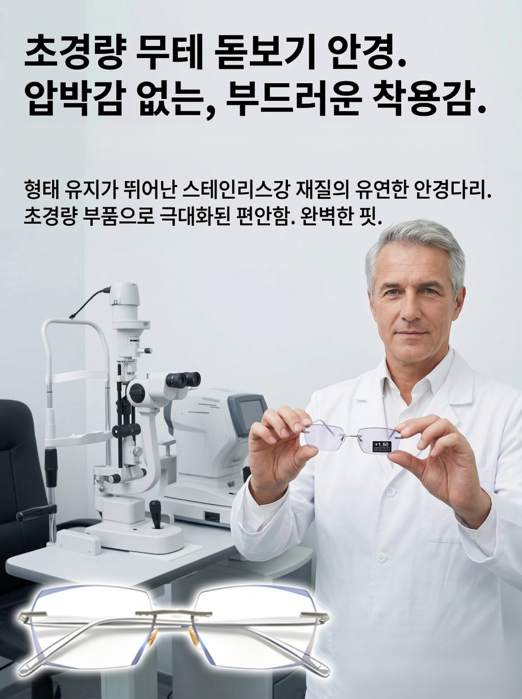 렌즈 표면 마찰 10만회 내스크래치 테스트, 흠집 발생 전혀 없음