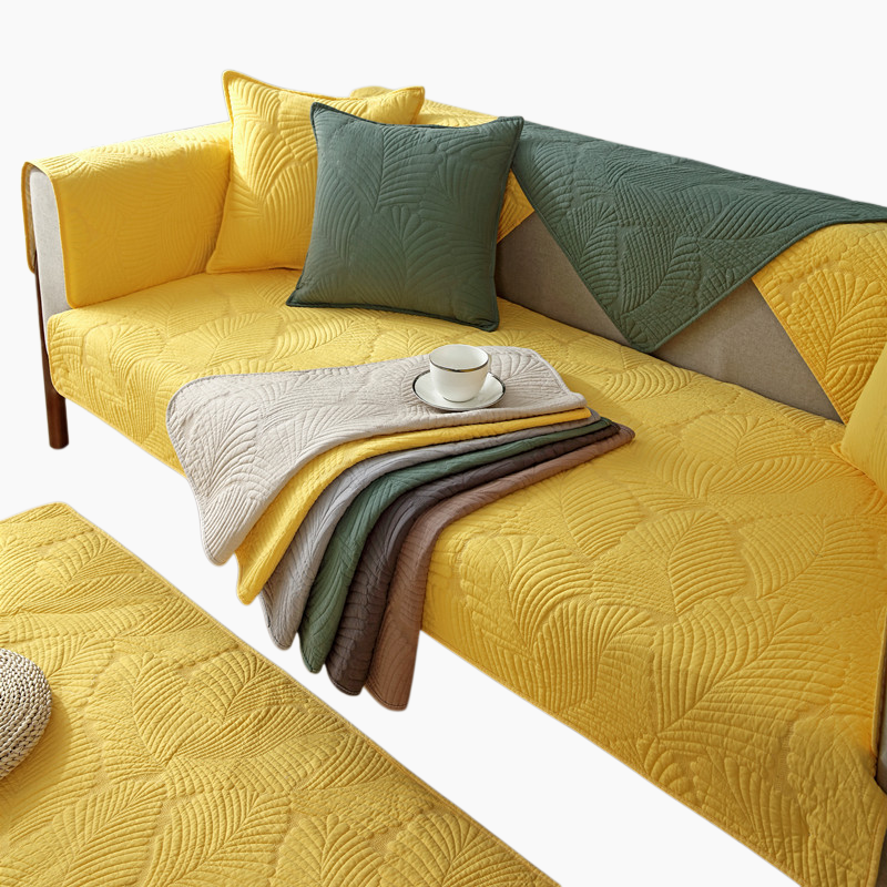 소파 쿠션 패브릭 미끄럼 방지 방석 원목 소파 커버 타월 누빔 소파 쿠션 패브릭 방석