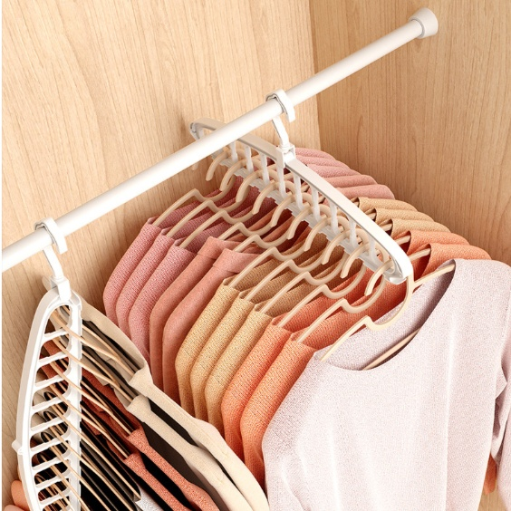 Perchero plegable multifuncional de pared para almacenamiento