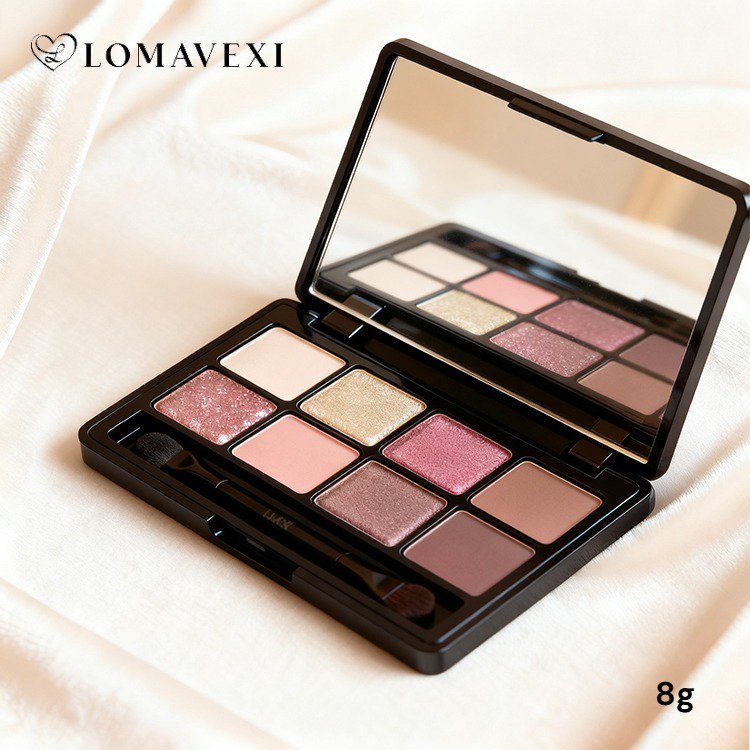 เนื้ออายแชโดว์เม็ดสีแน่น เกลี่ยง่าย