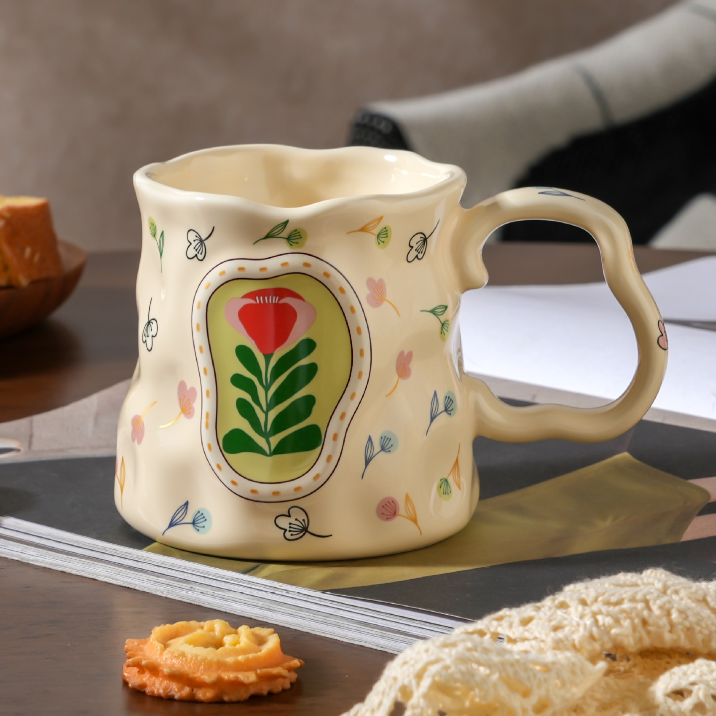 夢幻花叢手捏陶瓷馬克杯