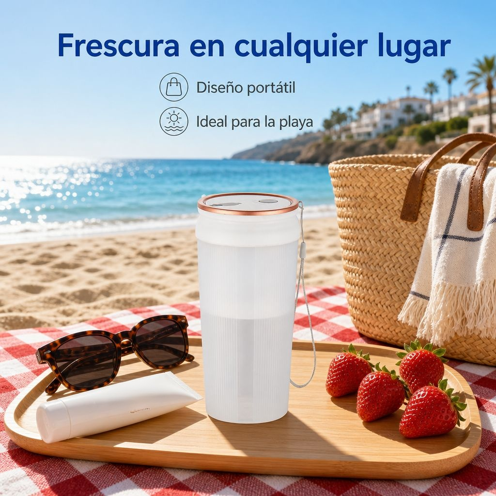Exprimidor de frutas doméstico portátil pequeño, vaso batidor multifuncional