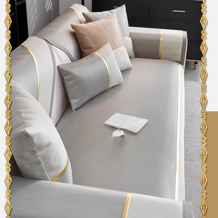 Non-slip, cooling sofa cushion cover