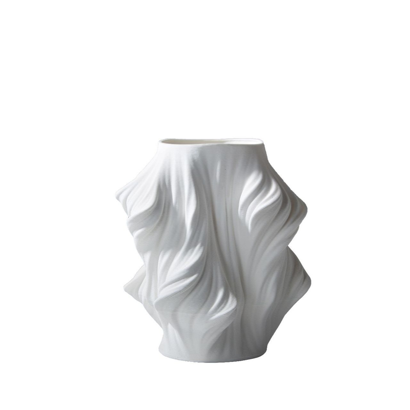 Moderne minimalistische 3D-gedruckte Keramik-Kunstwerke